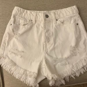 Wild Fable Size 0 denim frayed shorts